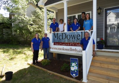 McDowell Board of Realtors Gives Our New Home Curb Appeal!
